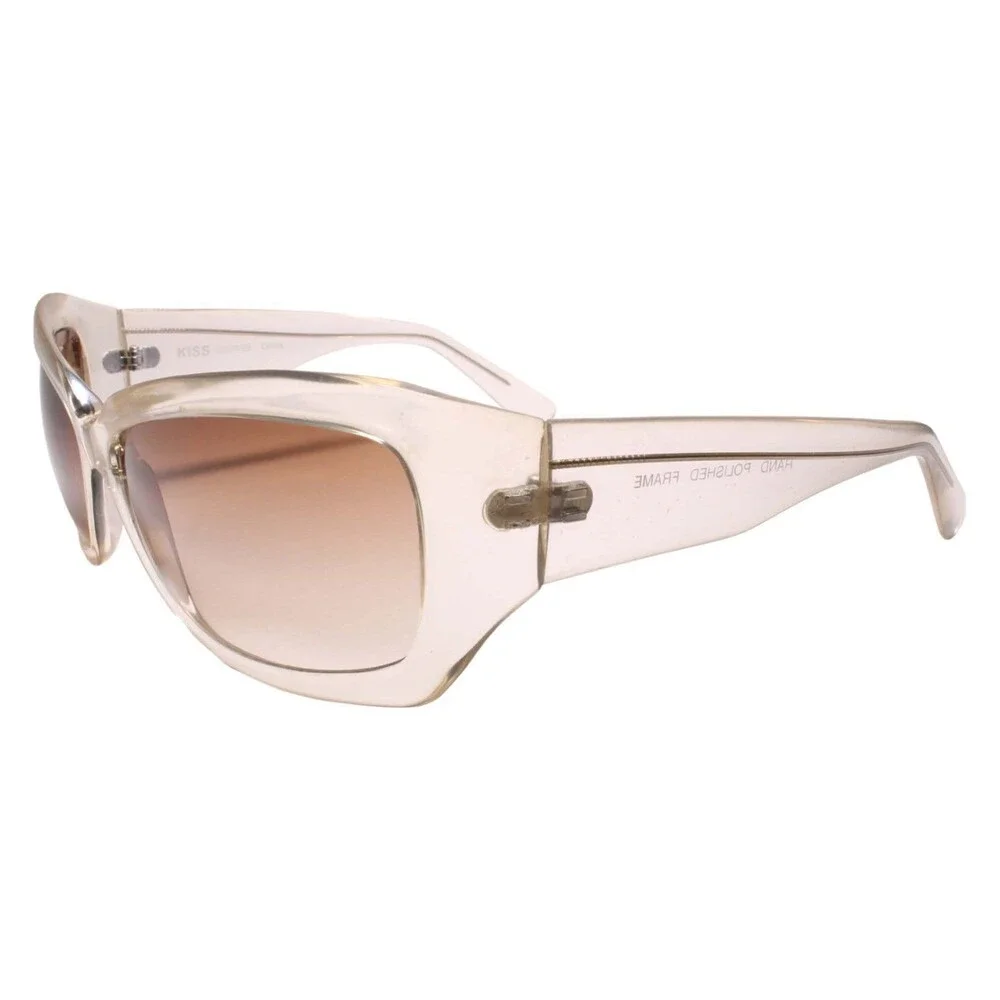 90s Y2K Genuine Vintage Mod Style Oversized Square Brown Tint Lens Sunglasses